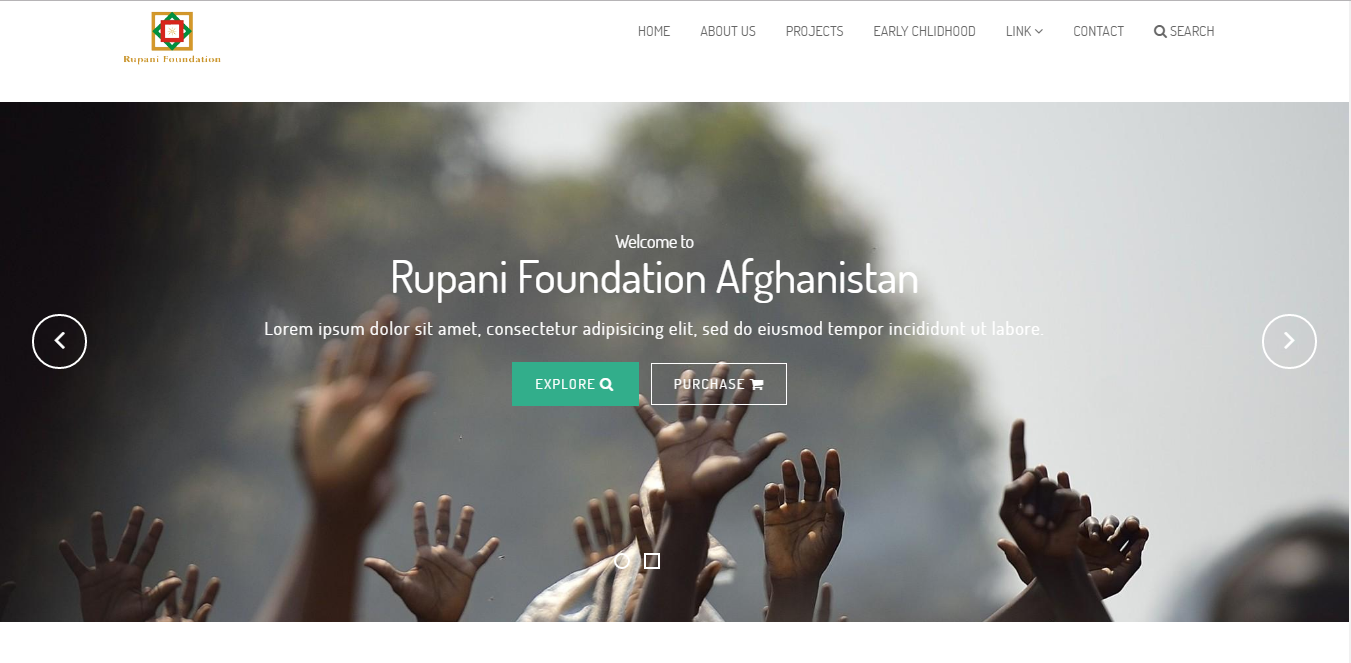 Bootstrap template & theme Ropani: A Fund Raising and Social Cause Foundation Theme
