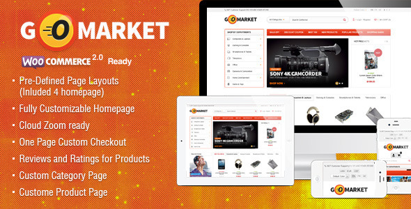 Bootstrap theme  WooCommerce Supermarket Theme - GoMarket
