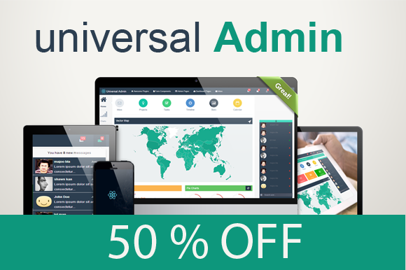Bootstrap theme Universal Admin-Responsive template