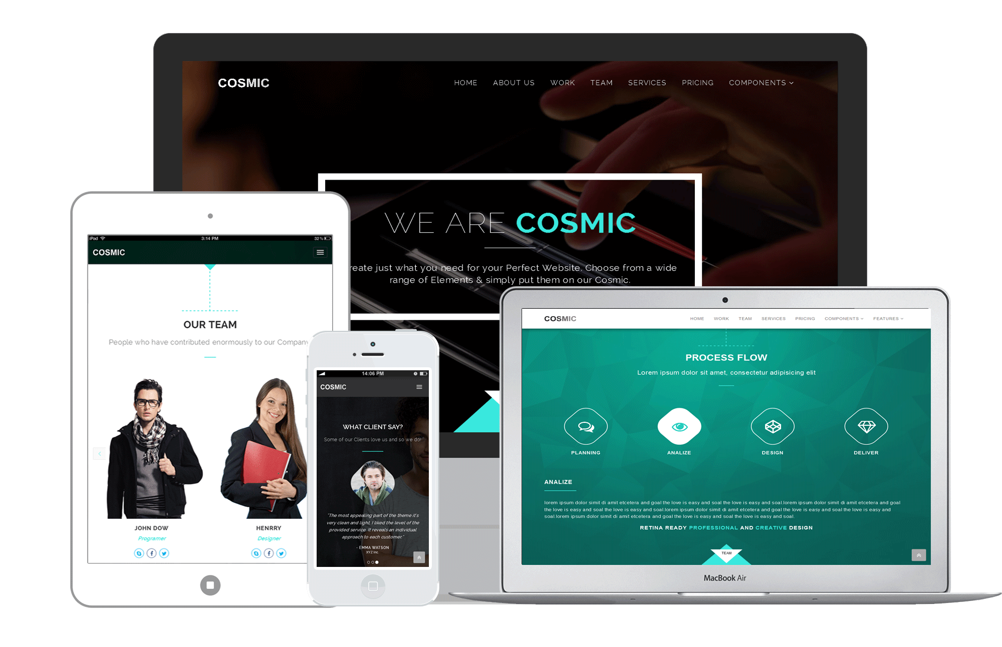 Bootstrap theme COSMIC