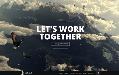Bootstrap theme Isisone - Responsive One Page Template