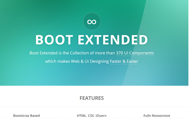 Bootstrap template Boot Extended - UI Component Collection