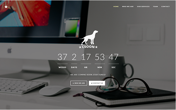 Bootstrap theme Csoon - Startup and Coming Soon Theme