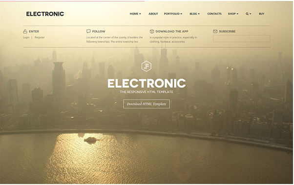 Bootstrap theme Electronic - Multi-Purpose Template