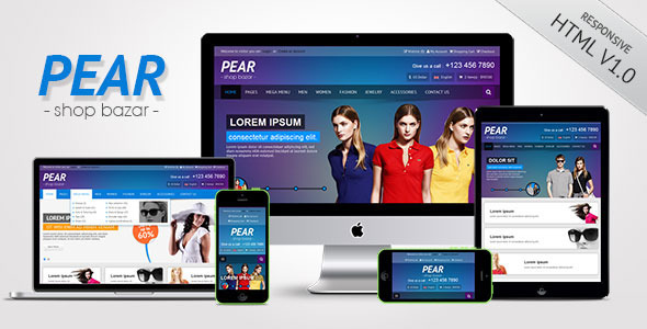 Bootstrap theme Pear