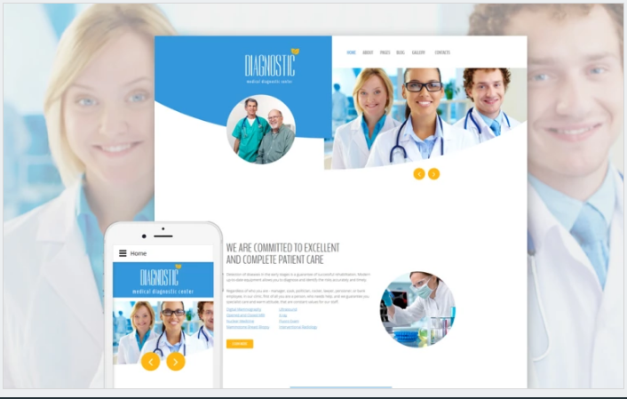 Bootstrap theme Diagnostic - Medical diagnostic center Joomla Template