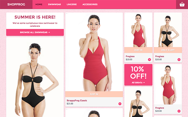 Bootstrap theme Shopfrog - Modern E-Commerce