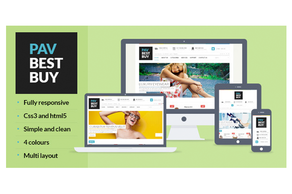 Bootstrap theme Pav BestBuy Opencart Theme